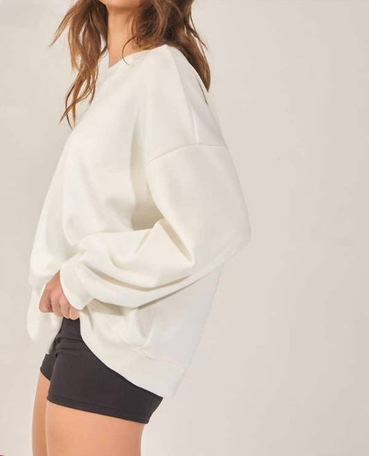 Bucketlist - Bow-back Oversized Sweatshirt