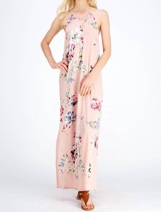 Entro - Floral Halter Maxi Dress