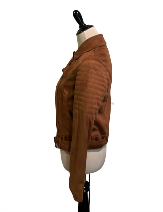 FAUX SUEDE JACKET