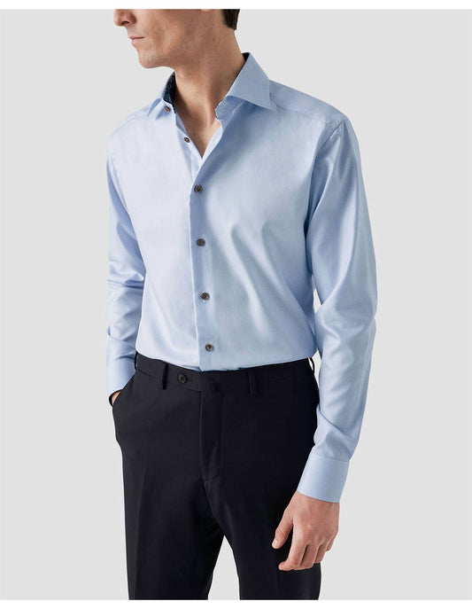 Eton - Slim Fit Twill Button Down Shirt