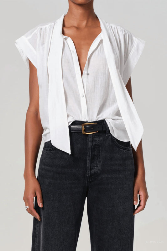 Citizens Of Humanity - Penny Blouse With Neck Tie