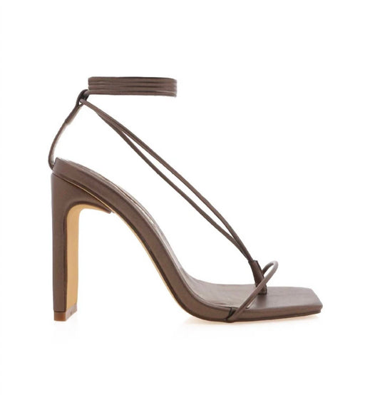 Billini - Tala heel lace sandal in Bronz