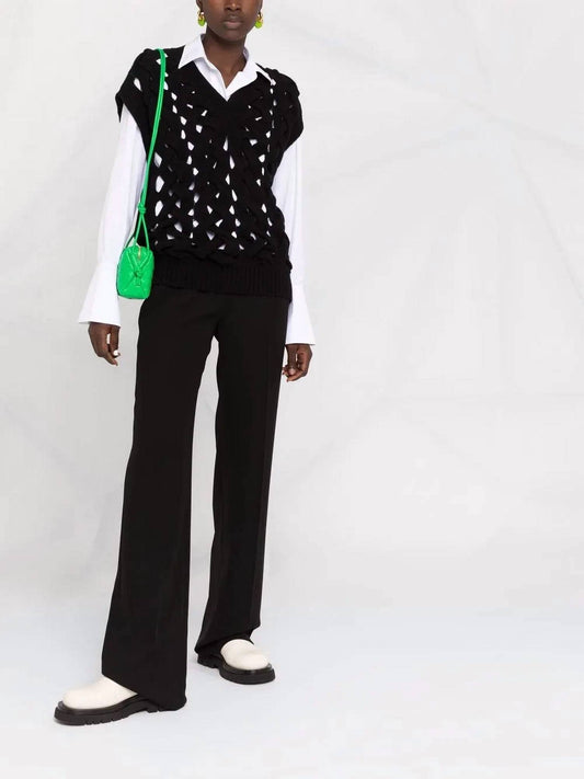 Valentino - Open-knit Wool-blend Vest