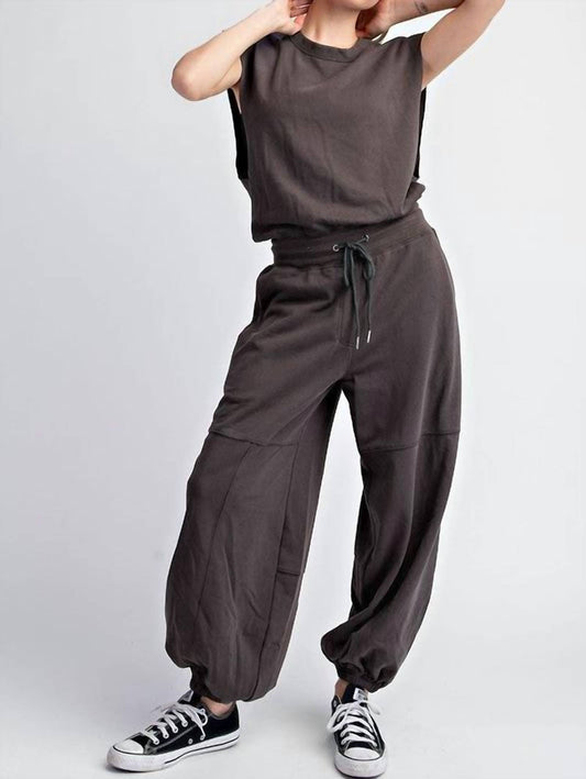 Ee:Some - Mineral Washed Jumpsuit