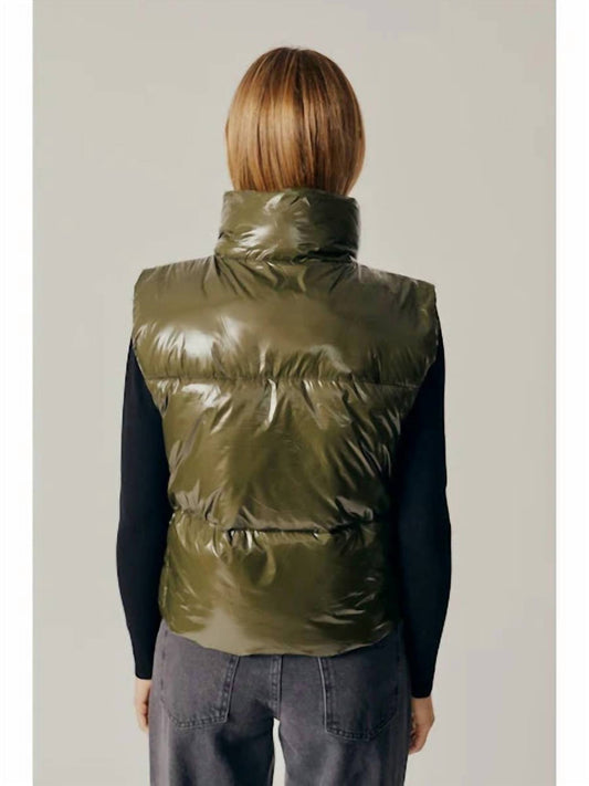 Deluc - Marmi Puffer Vest - clothing - green - jackets