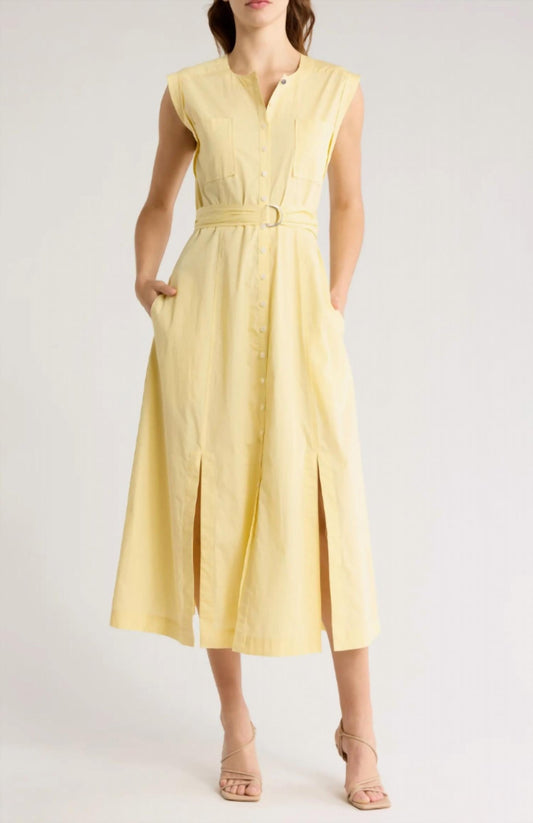 Derek Lam 10 Crosby - Karina Cap Sleeve Shirtdress - clothing - cotton - dresses