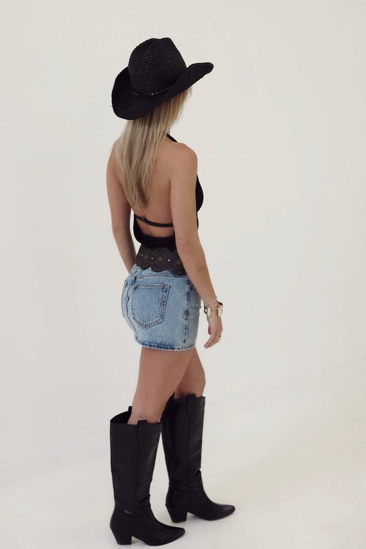 Hidden - Lone Star Denim Skirt