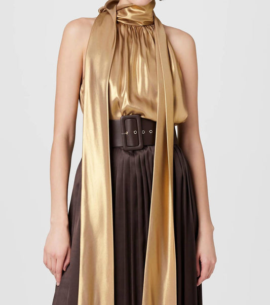 Toccin - Hattie Sleeveless Metallic Blouse
