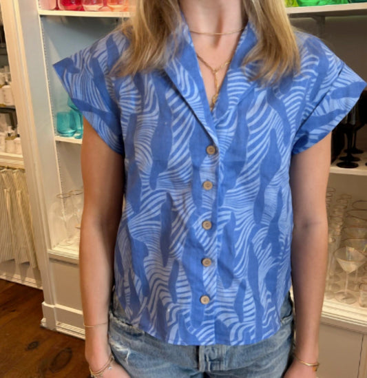 Willa Story - Denim Button Up Blouse