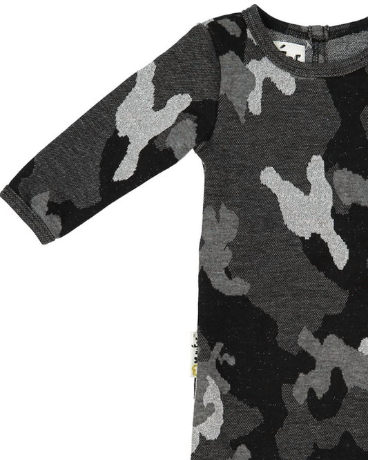 Maniere - Kids Sparkle Camouflage Footie
