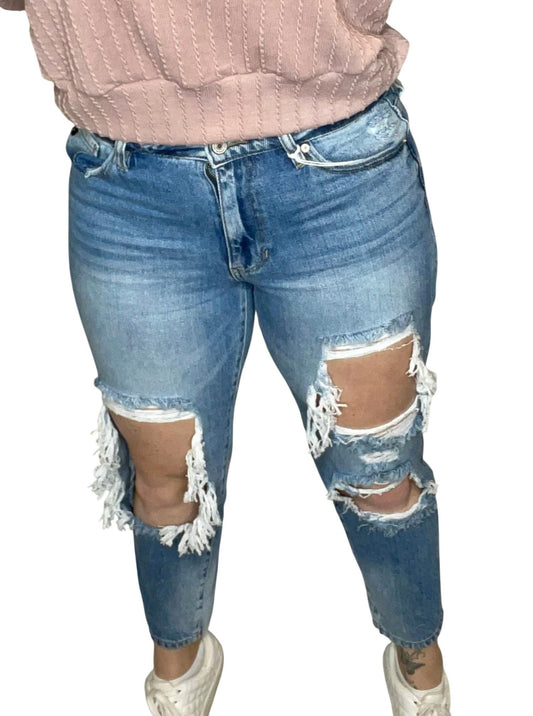 Kancan - Taylor High Rise Boyfriend Fit Jeans