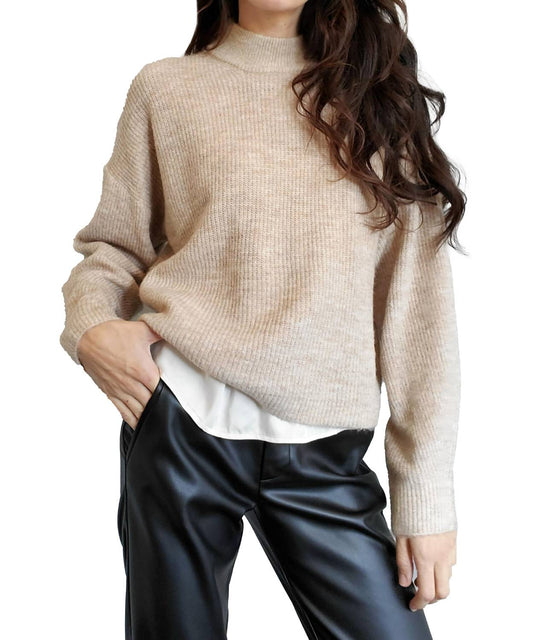 Lblc The Label - Nola Mock Neck Sweater