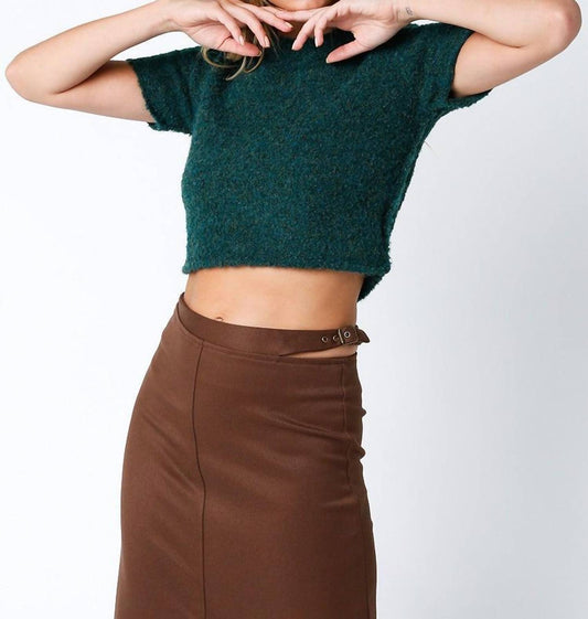 Olivaceous - Gillian Crop Sweater
