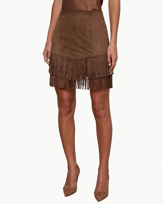 L'Agence - Lyle Vegan Suede Mini Skirt