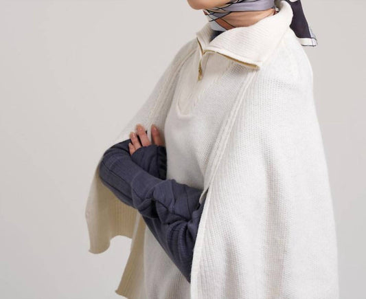Echo - Texture Knit Cape