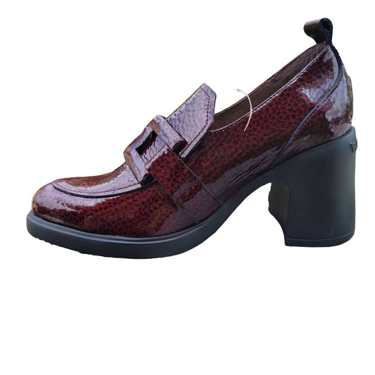Wonders - Women's Patent Heeled Loafers