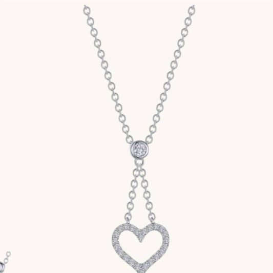 Lafonn - Women's Reversible Cut-out Heart Necklace