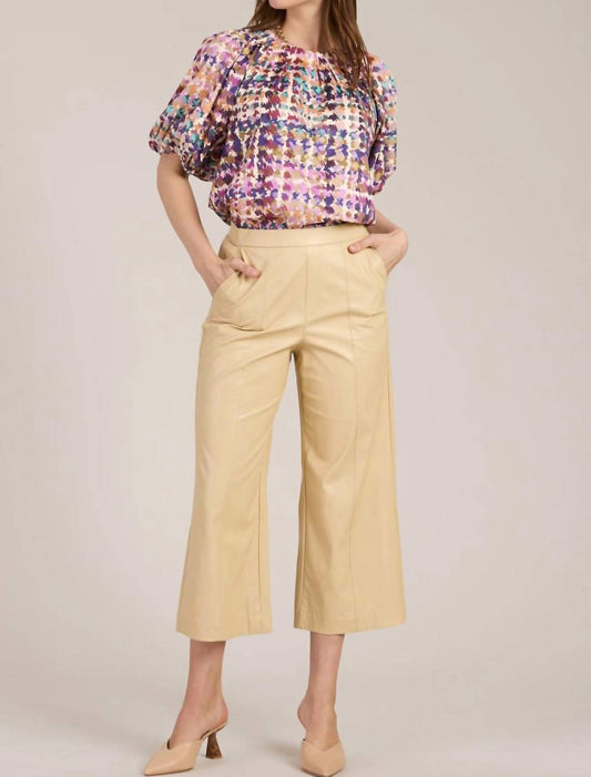 Tyler Boe - Payton Pleather Crop Pant