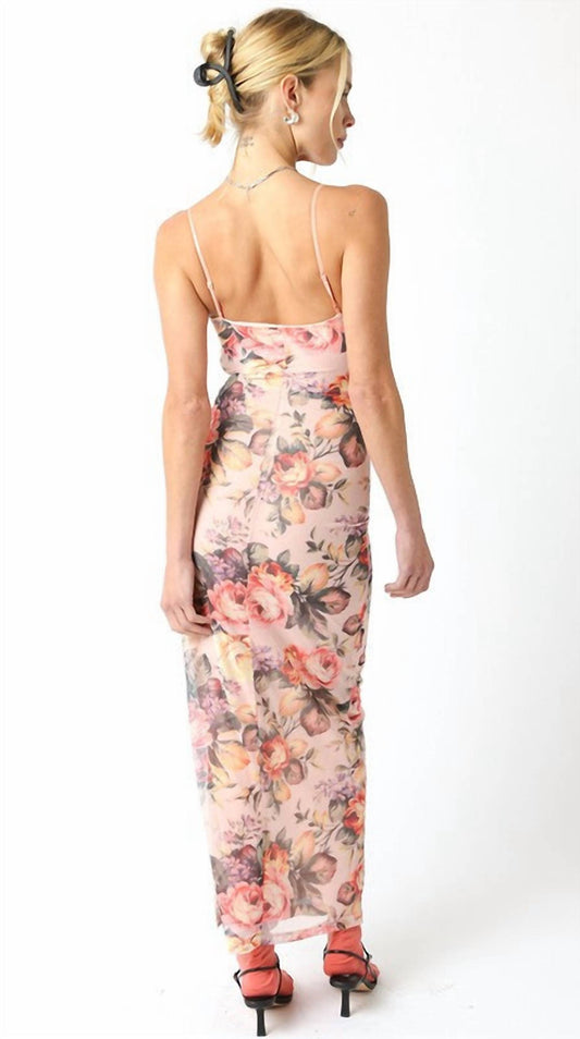 Olivaceous - Fiona Floral Dress