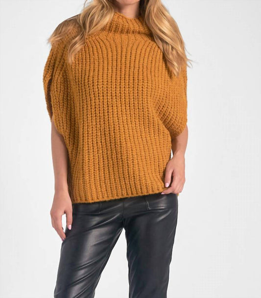 Elan - Short Sleeve Turtleneck Sweater