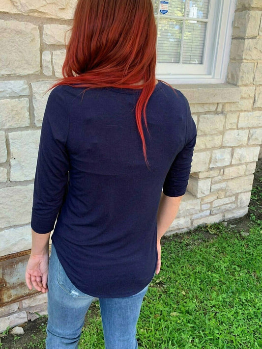 Rounded Long Sleeve Top