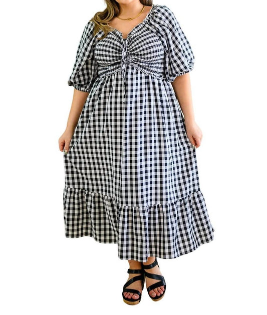 Andree By Unit - Greenville Gingham Midi Dress