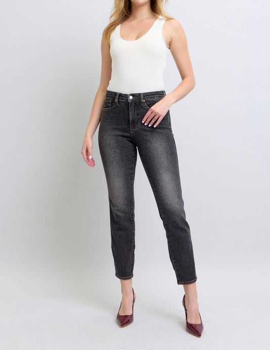 Judy Blue - Mid Rise Wash Control Slim Jeans
