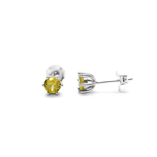 Stia - Women's Prong Citrine Earring