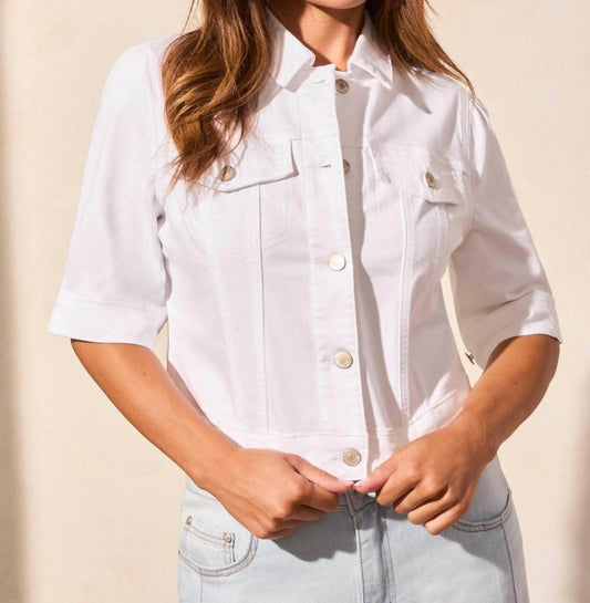 Tribal - Elbow Sleeve Denim Jacket