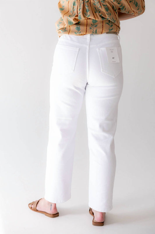 Cello - Sophia Mid Rise Crop Straight Jeans