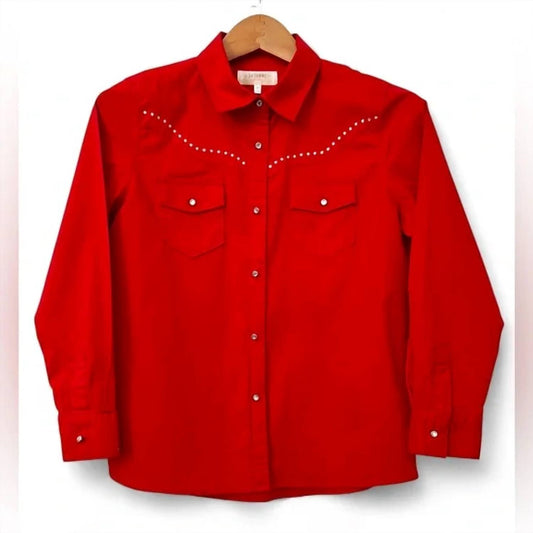 Shyanne Girls - Kids' Rhinestone Long Sleeve Western Button Down Shirt