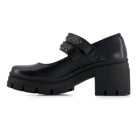Andrea - Women's Heeled Double Strap Mary Janes