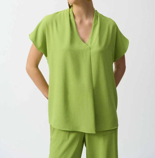 Joseph Ribkoff - V-neck Dolman Sleeve Relaxed Top