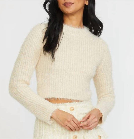Stellah - Lurex Cropped Sweater
