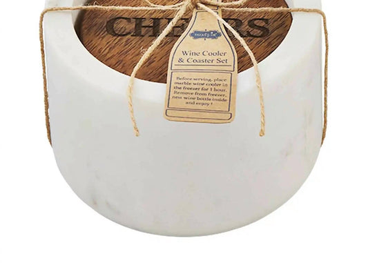 Mudpie - Wine Cooler & Coaster Set