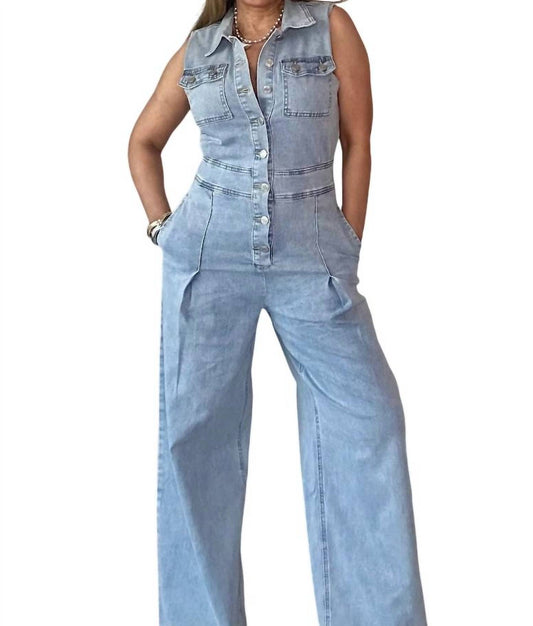 Lizette Collection - Denim Chic Jumpsuit