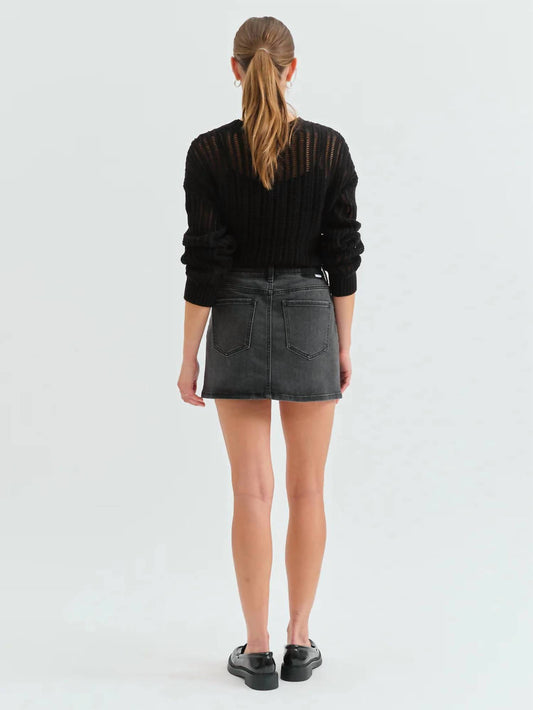 Daze - Malibu Mid Rise Denim Skirt