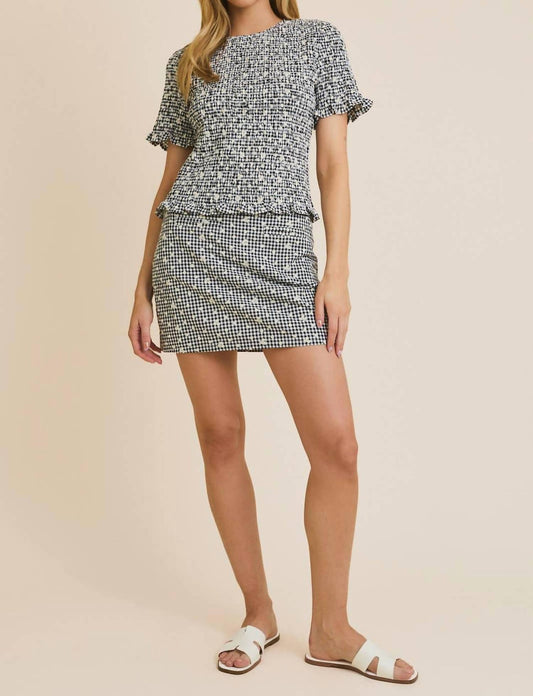 Gilli - Smocked Eyelet Top and Skirt set.