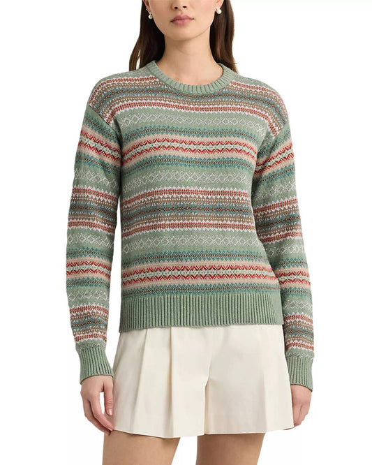 Ralph Lauren - Fair Isle Cotton Blend Sweater