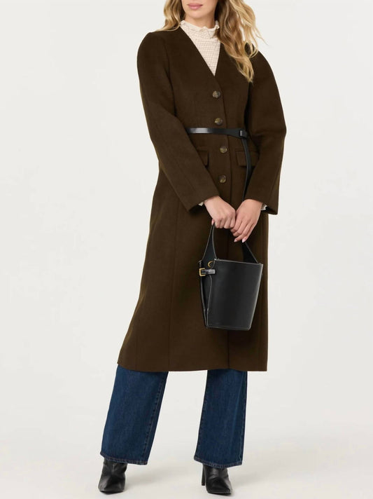 Astr - Glorimar Belted Longline Coat