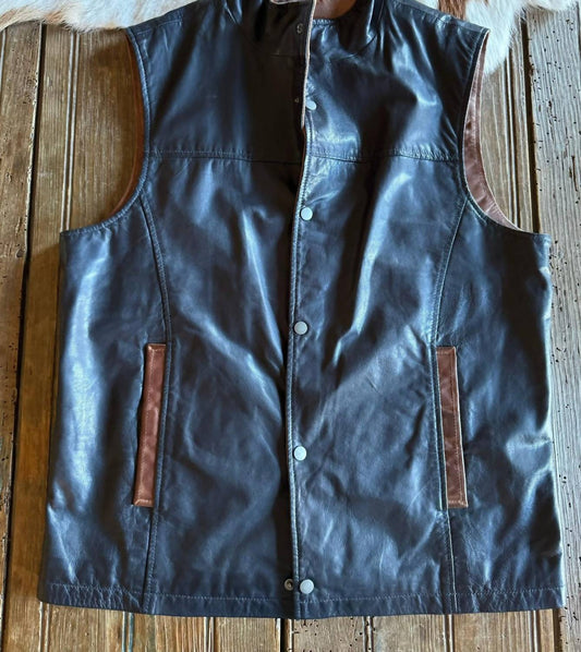 Madison Creek Outfitters - Men's Canyon Lambskin Leather Vest