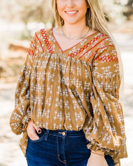 Layerz Clothing - Ellie Mae V-neck Top