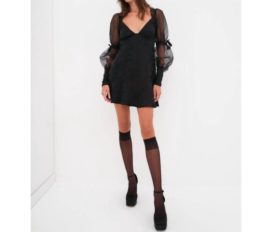For Love & Lemons - Gabrielle Puff Sleeve Mini Dress