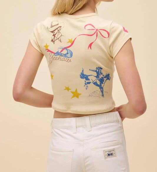 Daydreamer - Western Flash Pointelle Tee