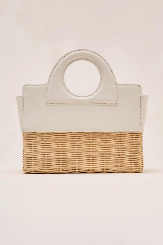 Alexis - Women's Petite Rattan Bag