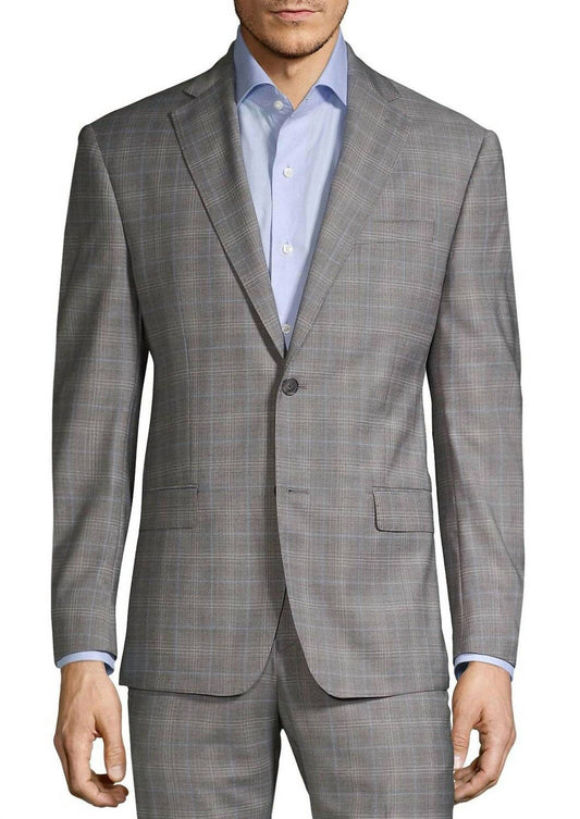 Michael Kors - Men's Modern Fit Wool Plaid Suit Jacket