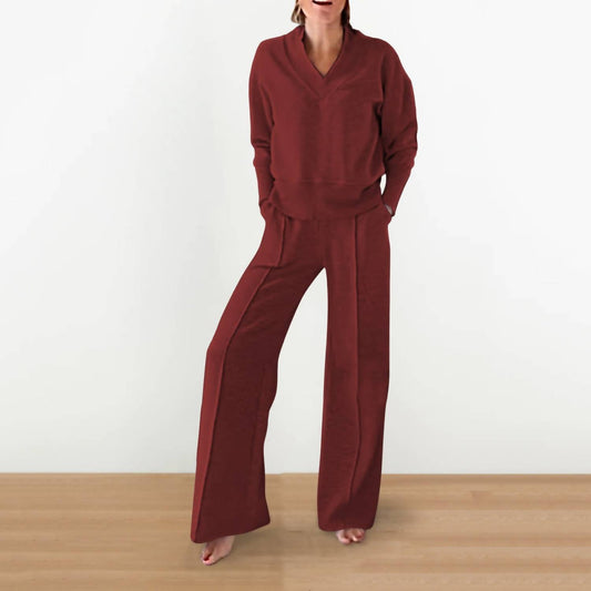 Rosa Clothing - Casual V-neck Long Sleeve Top