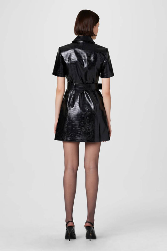 Toccin - Lydia Vegan Leather Mini Dress
