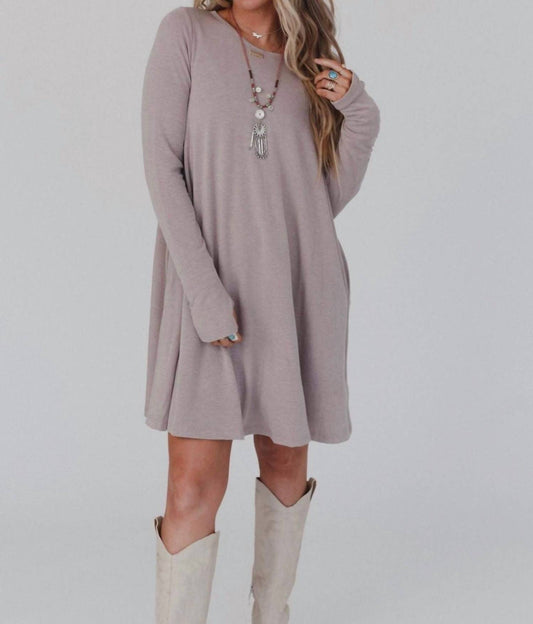 Three Bird Nest - Nest Jake Long Sleeve Crewneck Mini Dress
