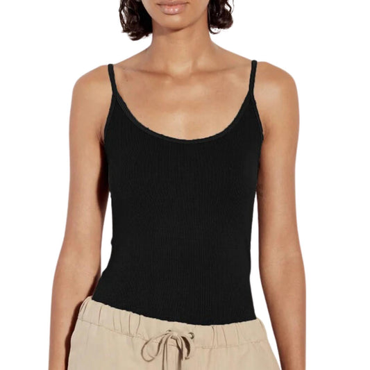 Enza Costa - Stretch Silk Knit Rib Essential Tank
